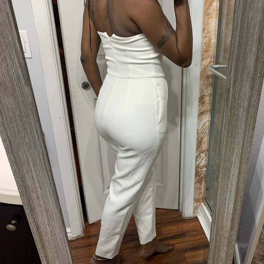 🚫SOLD🚫Express White Strapless Jumpsuit - Picture 5 of 8